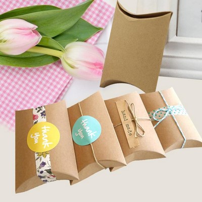 Paper Pillow Boxes (Red Pies)